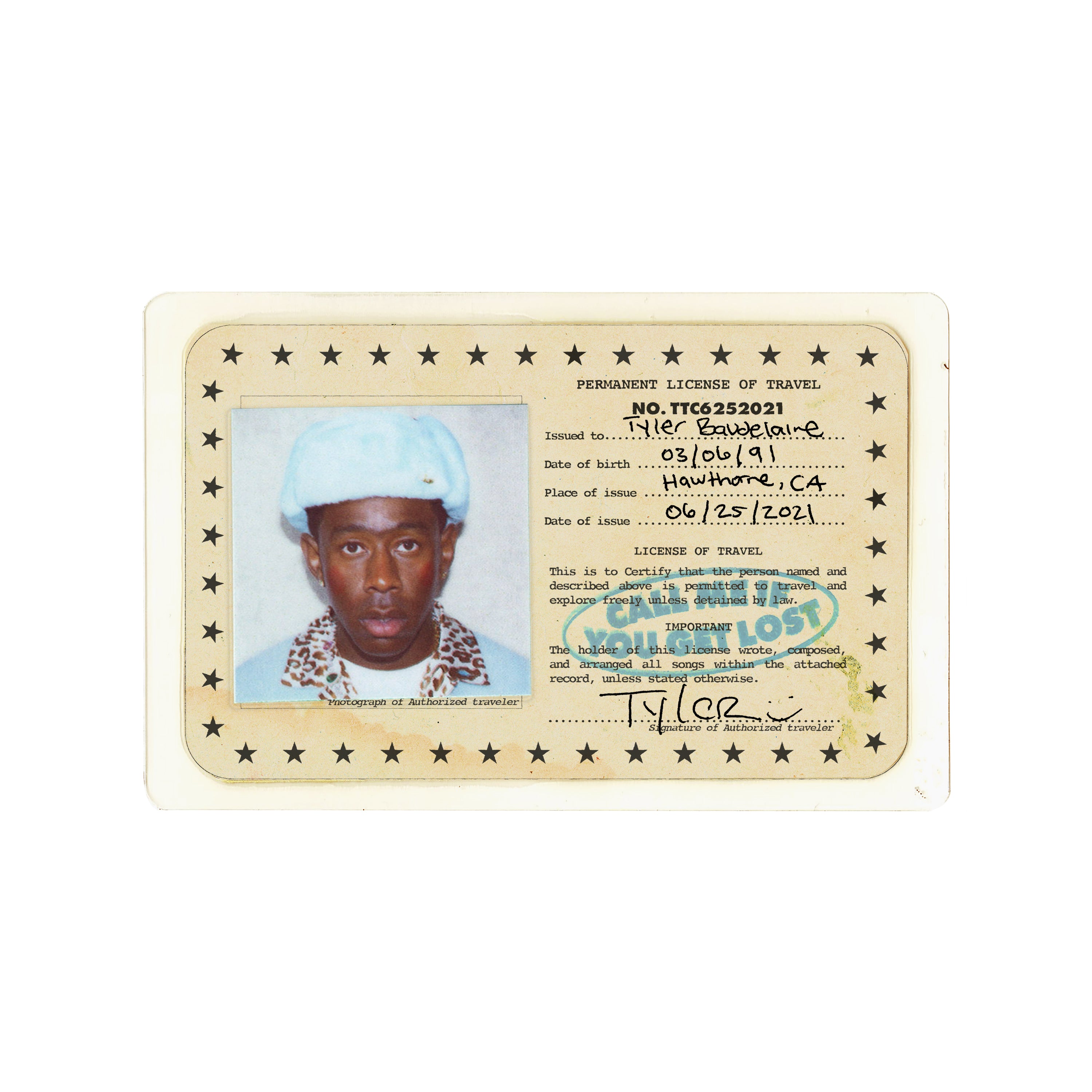 Image of Artwork for Tyler, The Creator's CALL ME IF YOU GET LOST (CD)